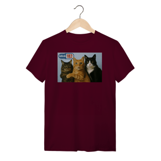 Nome do produto Camiseta  Gatos blink 182 Cats Of The State