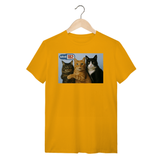 Nome do produto Camiseta  Gatos blink 182 Cats Of The State