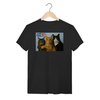 Nome do produto Camiseta  Gatos blink 182 Cats Of The State