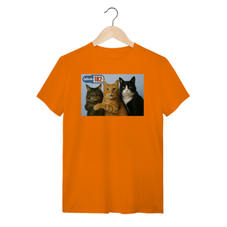 Nome do produto Camiseta  Gatos blink 182 Cats Of The State
