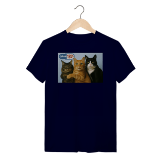 Nome do produto Camiseta  Gatos blink 182 Cats Of The State