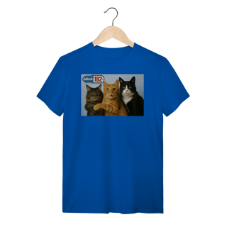 Nome do produto Camiseta  Gatos blink 182 Cats Of The State