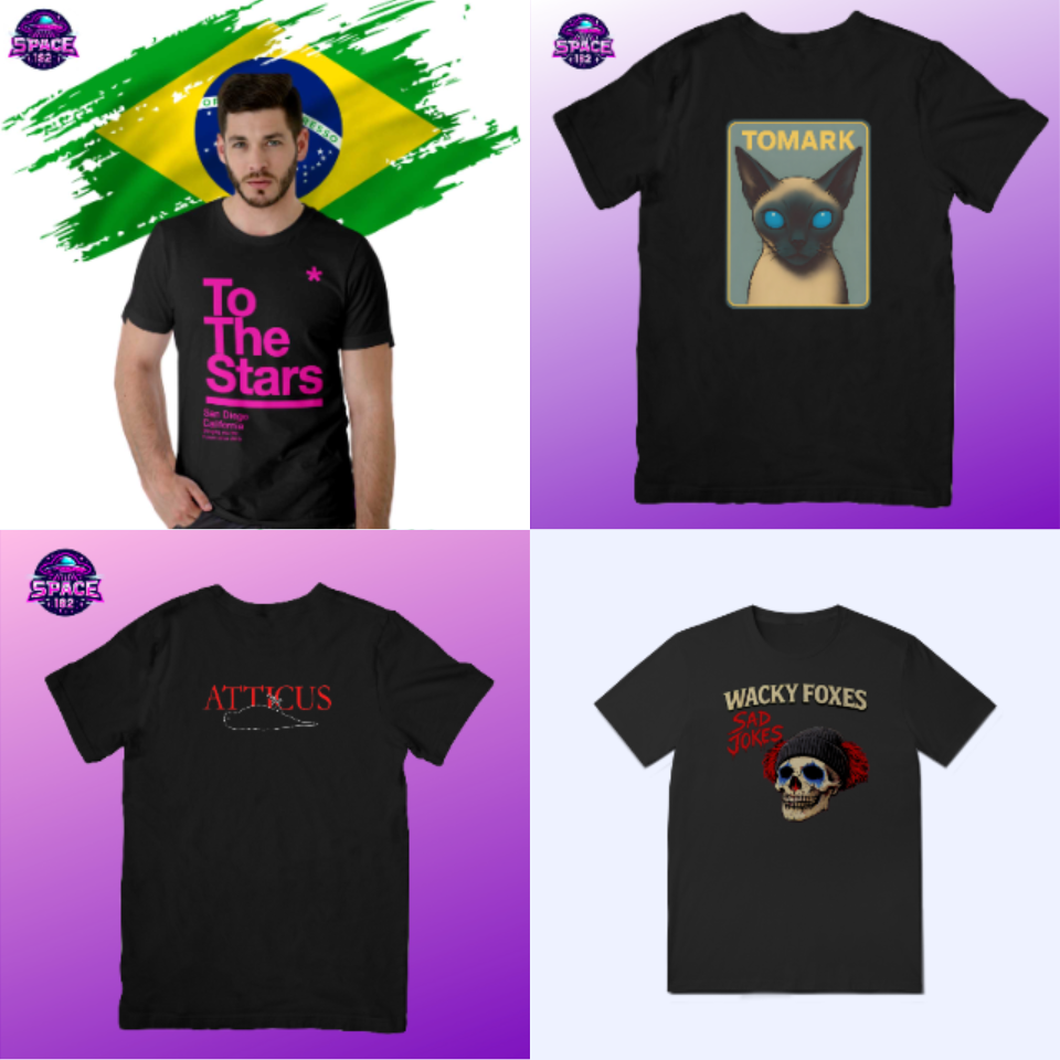 Nome do produto: KIT 4 CAMISETAS – UNIVERSO POP PUNK & ALTERNATIVO PROMOÇÃO