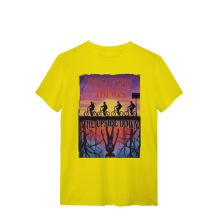 Nome do produto Camiseta Stranger Things Edição Limitada Logo No Pôr Do Sol