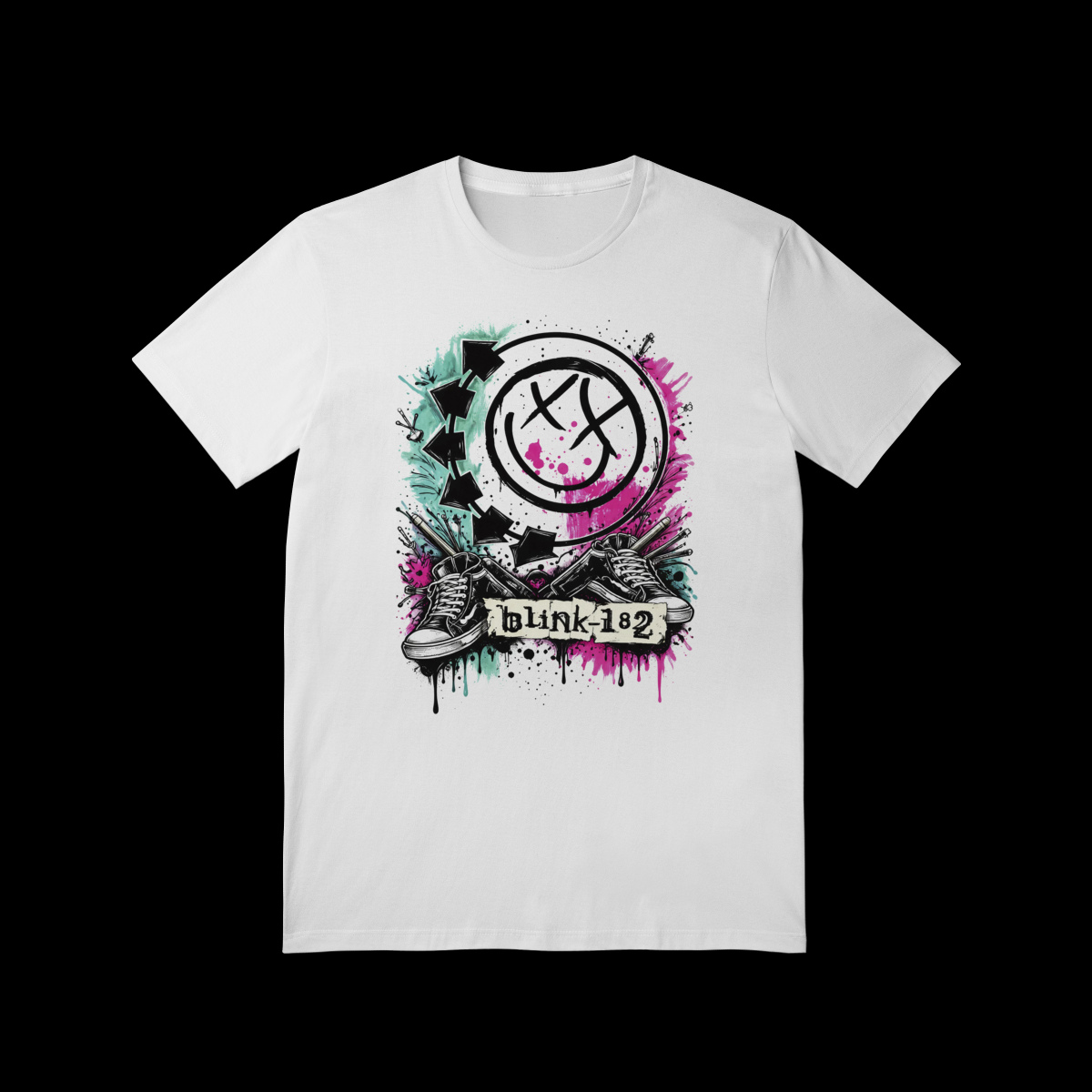 Nome do produto: Camiseta blink 182 Personalizada Exclusiva