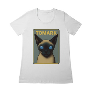 Nome do produto Camiseta Tomark Oficial Feminina Gato Possuido por Alienigena