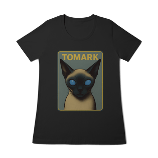 Nome do produto Camiseta Tomark Oficial Feminina Gato Possuido por Alienigena