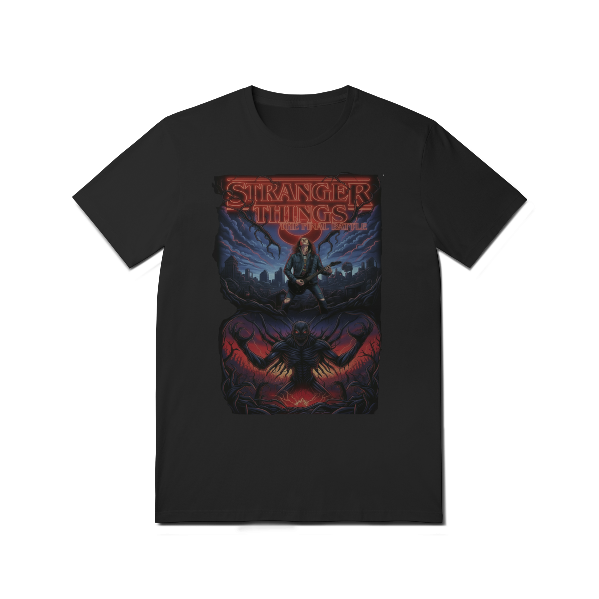 Nome do produto: Camiseta Stranger Things The Final Battle Temporada 5