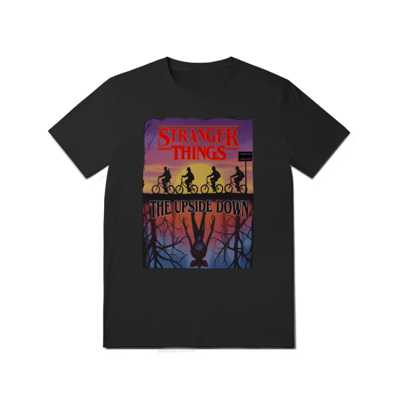 Camiseta Stranger Things Edição Limitada Logo Destacado Em Vermelho