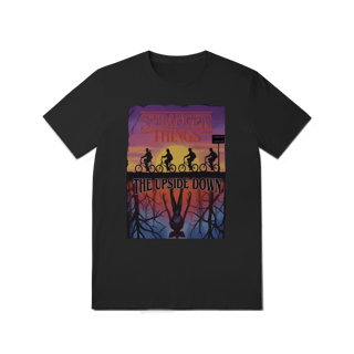 Nome do produto Camiseta Stranger Things Edição Limitada Logo No Pôr Do Sol