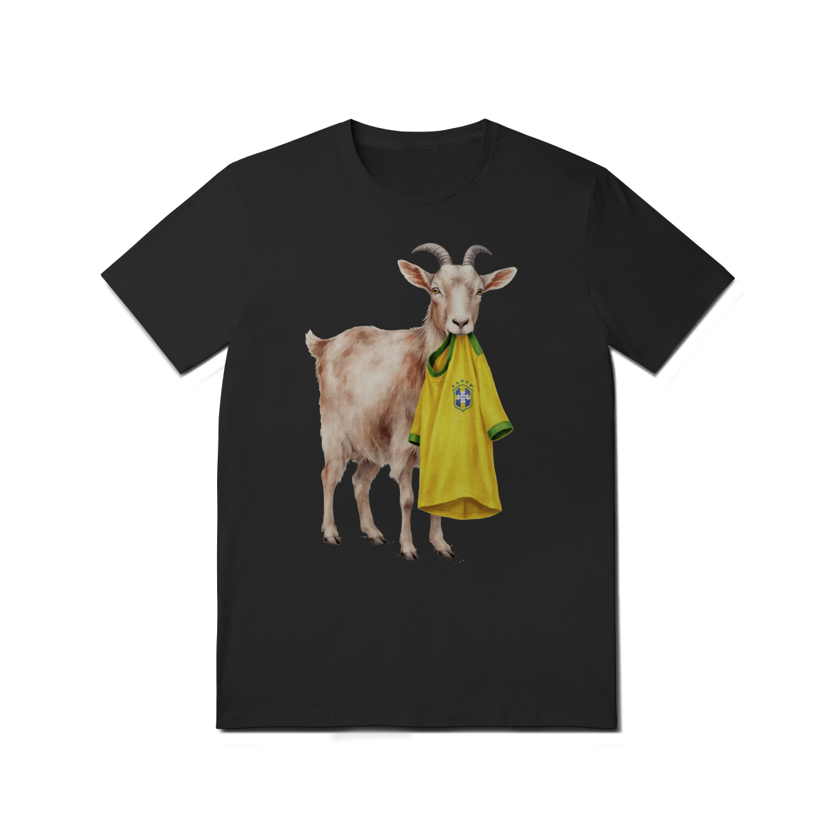 Nome do produto: Camiseta Brasil Ano de jogo   Goat Mode 