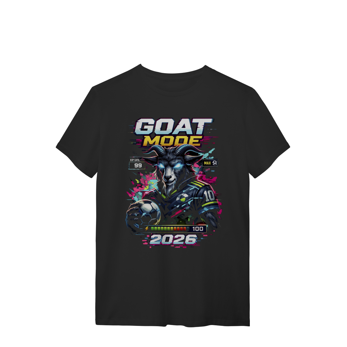 Nome do produto: Camiseta Goat Mode Ano de jogo, Copa do Mundo 2026