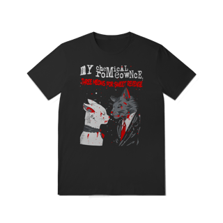 Nome do produto Camiseta My Chemical Romance(Romeownce) Theree Meows for Sweet Revenge