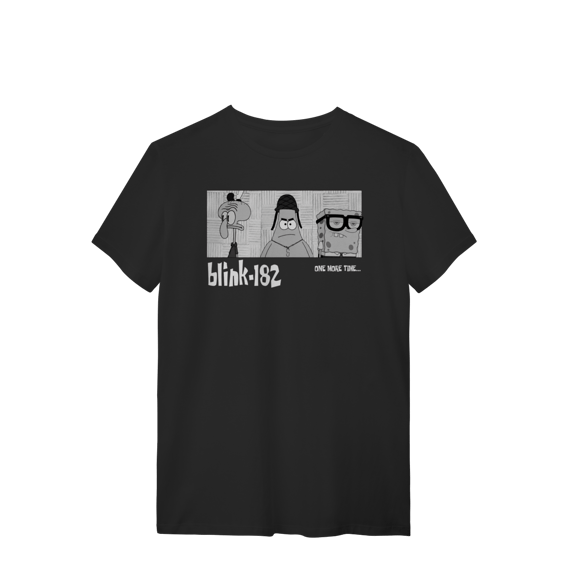 Camiseta blink 182 Paródia Bob Esponja 