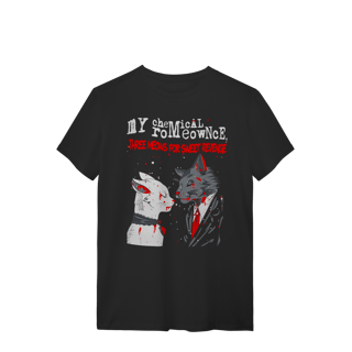 Nome do produto Camiseta My Chemical Romance(Romeownce) Theree Meows for Sweet Revenge