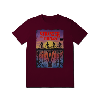 Nome do produto Camiseta Stranger Things Edição Limitada Logo Destacado Em Vermelho