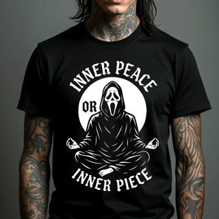 Nome do produto Camiseta - Ghostface Inner Peace or Inner Piece