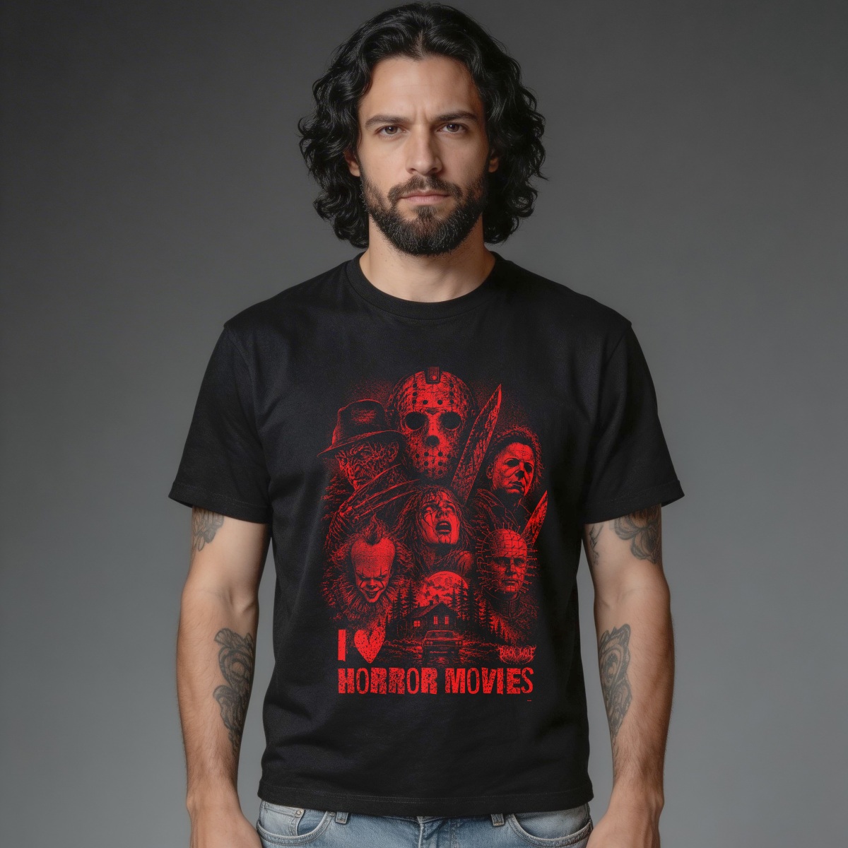 Camiseta Quality - I Love Horror Movies