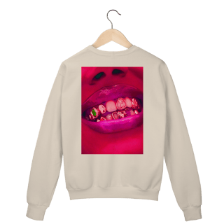 Nome do produto Moletom Prime Fechado - Gold Lips