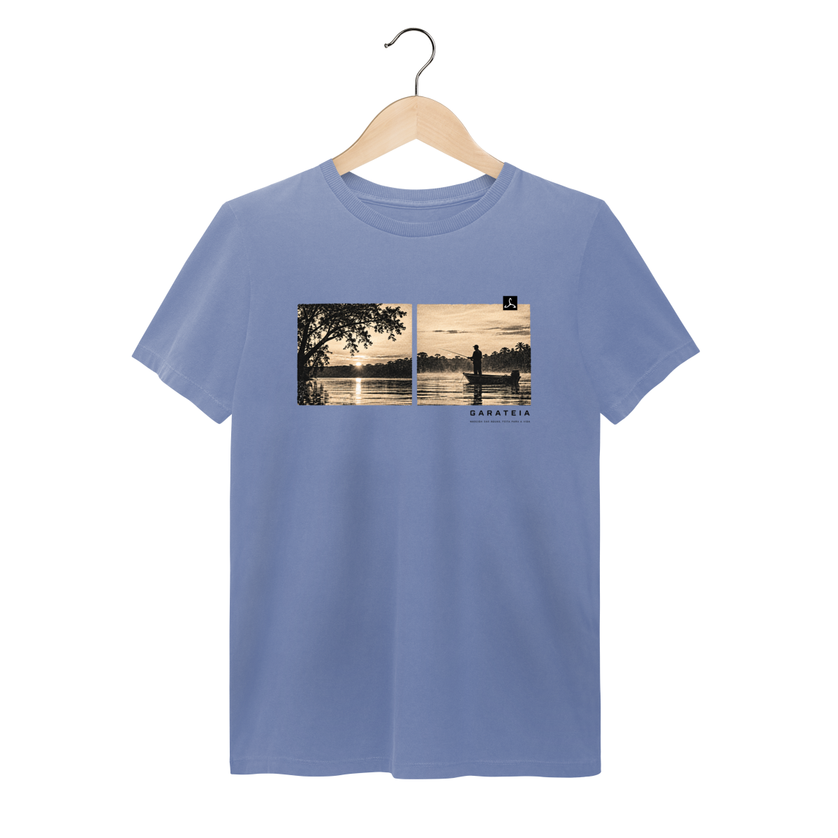 Nome do produto: Silêncio sobre as Águas — Camiseta Estonada Prime GARATEIA