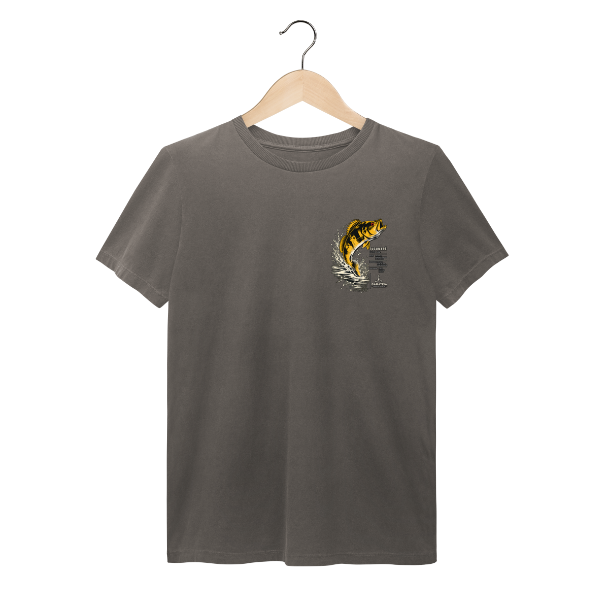 Nome do produto: Tucunaré em Explosão - T-Shirt Estonada Garateia