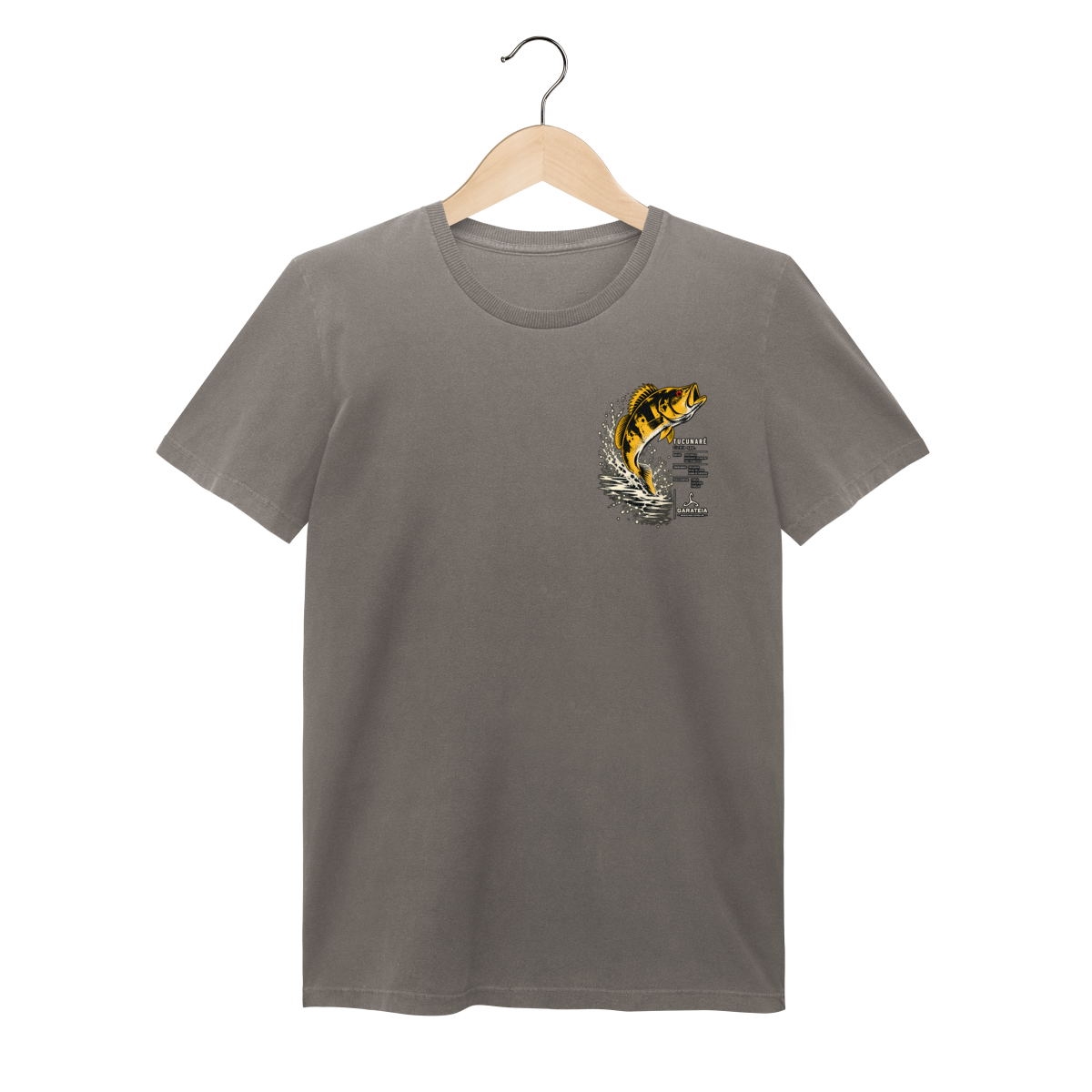 Nome do produto: Tucunaré em Explosão - T-shirt Estonada feminina Garateia