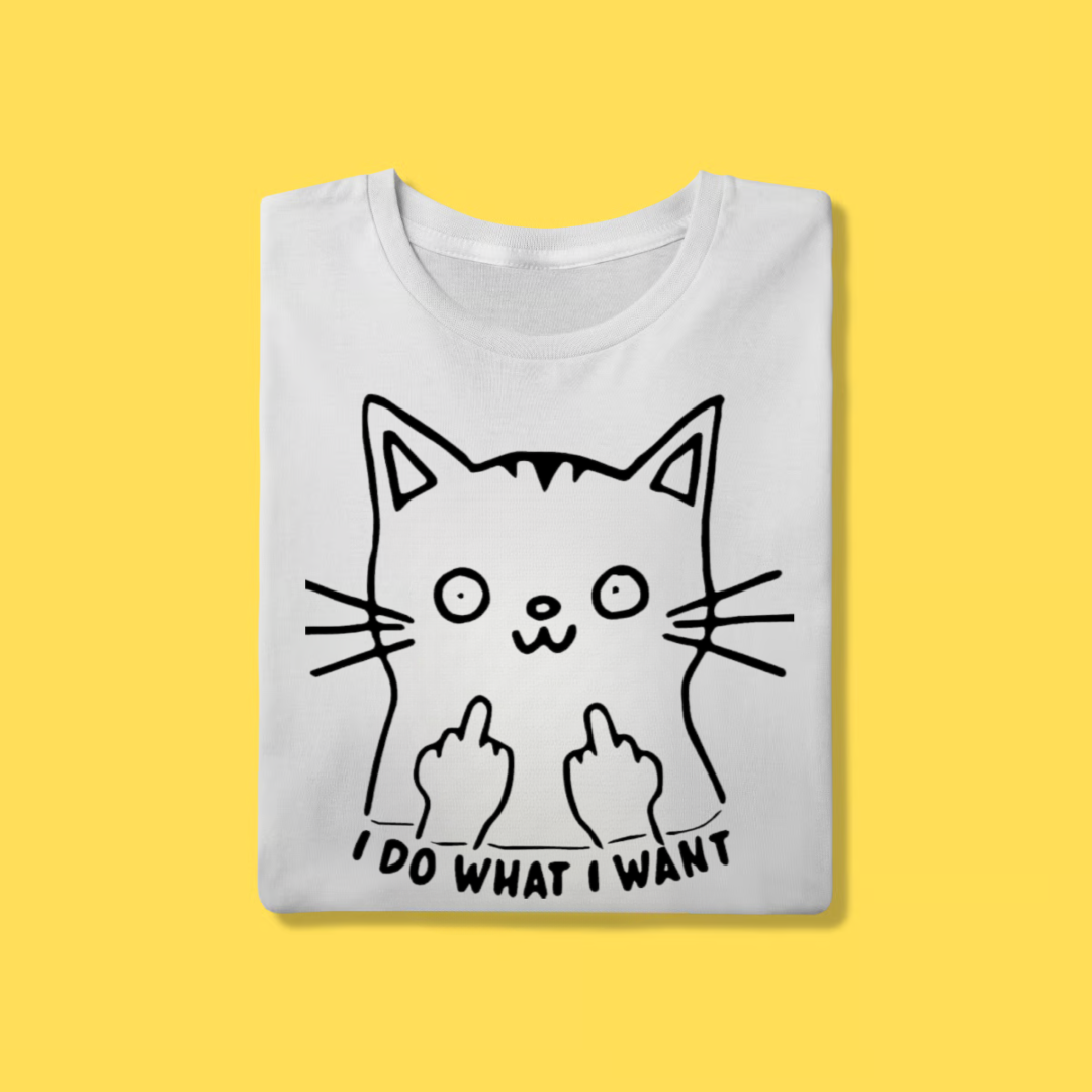 Nome do produto: Camiseta Gato I do what i want