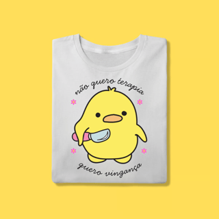 Nome do produto Camiseta não quero terapia ,quero vingança