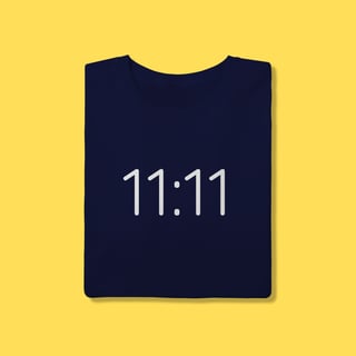 Nome do produto Camiseta 11:11 onze e onze