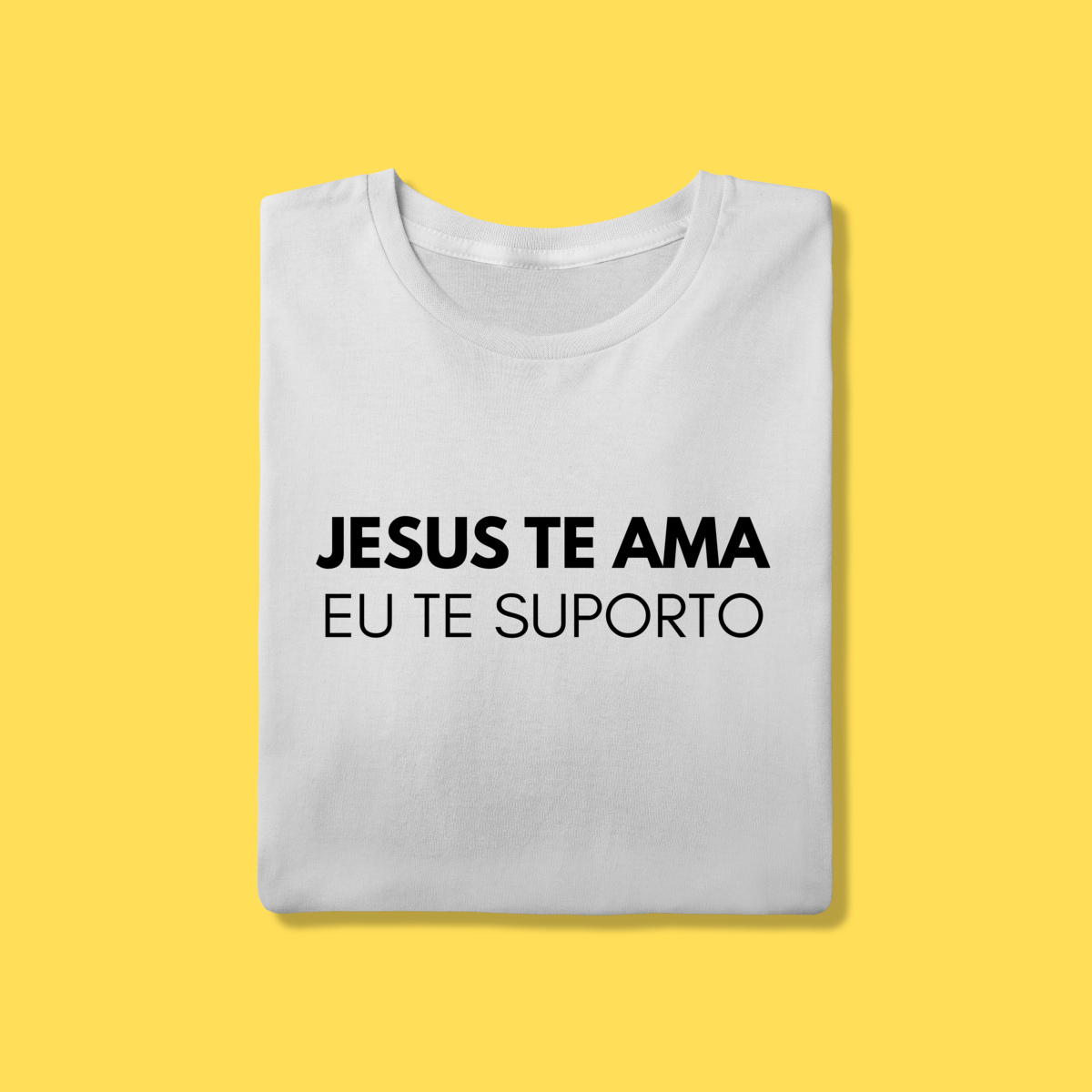 Nome do produto: Camiseta Jesus te ama, eu te suporto