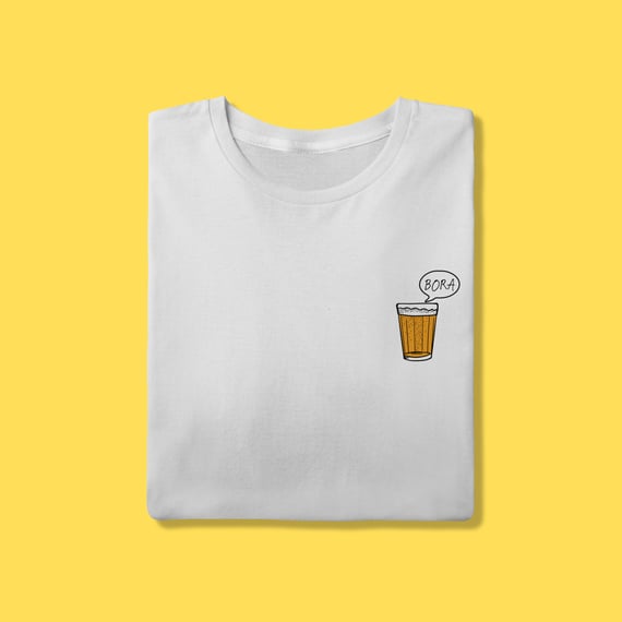 Camiseta copo de cerveja bora