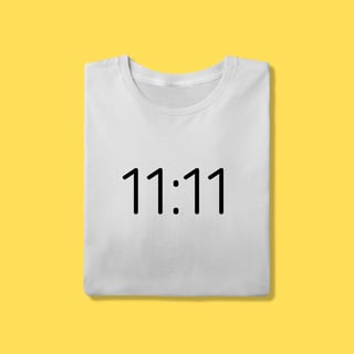 Nome do produto Camiseta 11:11 onze e onze