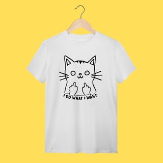Nome do produto Camiseta Gato I do what i want