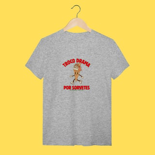 Nome do produto Camiseta Troco drama por sorvetes