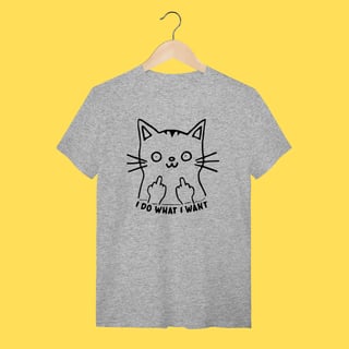 Nome do produto Camiseta Gato I do what i want
