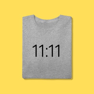 Nome do produto Camiseta 11:11 onze e onze