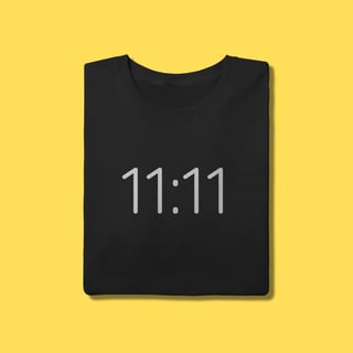 Nome do produto Camiseta 11:11 onze e onze