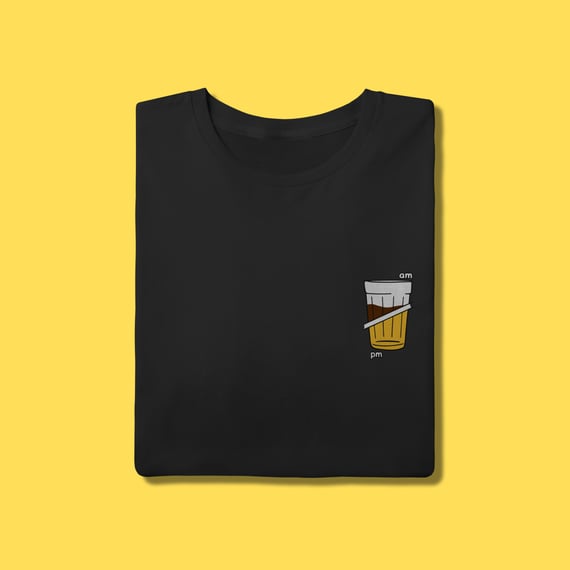 Camiseta am café pm cerveja