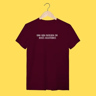 Nome do produto Camiseta uma vida baseada em rolês aleatórios