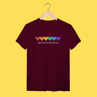 Nome do produto Camiseta você não precisa ter opinião sobre tudo
