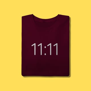 Nome do produto Camiseta 11:11 onze e onze