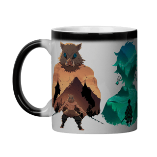 Caneca Mágica Demon Slayer - Silhuetas Épicas