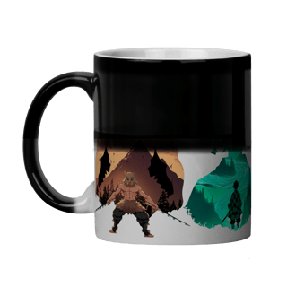 Nome do produto Caneca Mágica Demon Slayer - Silhuetas Épicas