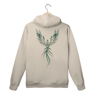 Nome do produto Moletom Canguru Fênix Tribal – Renascido do Caos