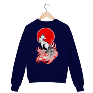 Nome do produto Moletom Kitsune – A Guardiã das Sombras e Chamas