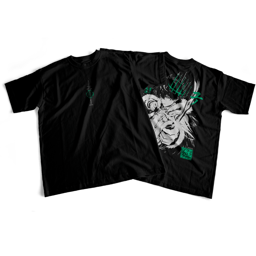 Camiseta frente e verso The chosen Yuno - cores escuras