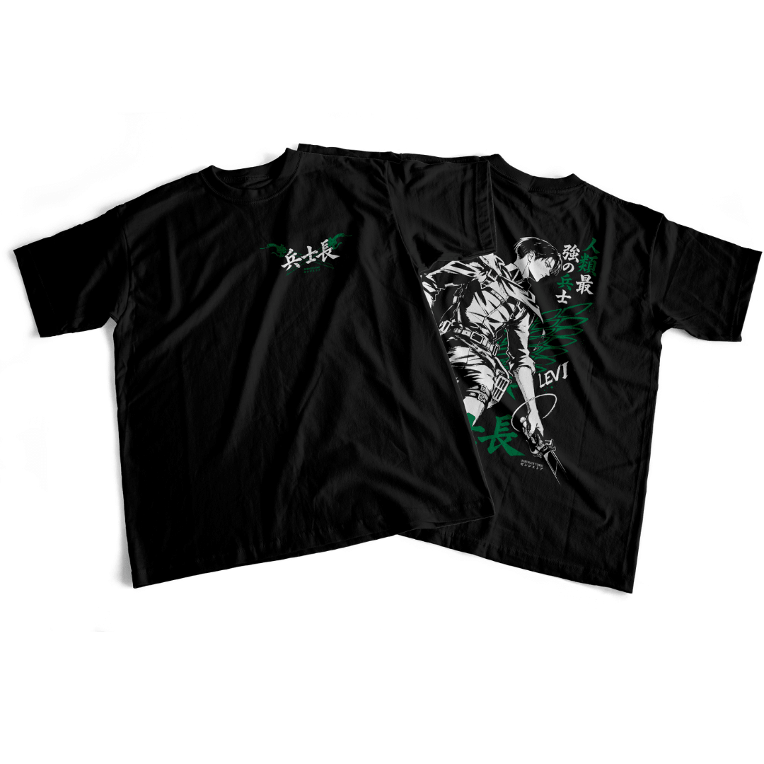 Camiseta frente e verso Asthetic Levi - cor escura
