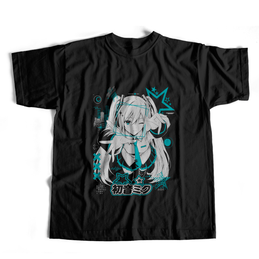 Camiseta Hatsune Diva 01 - cor escura