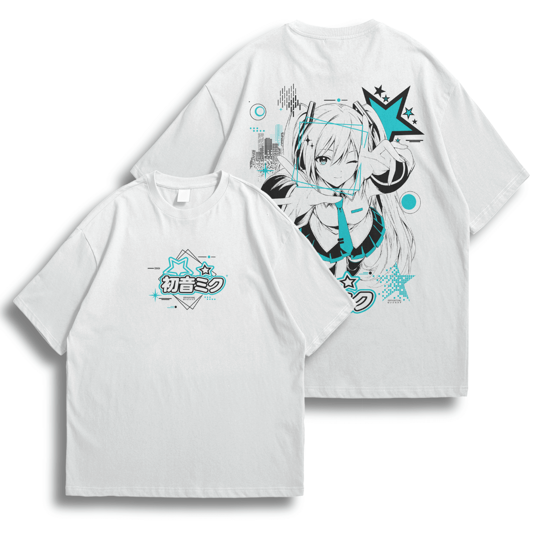 Oversize frente e verso Hatsune Diva 01