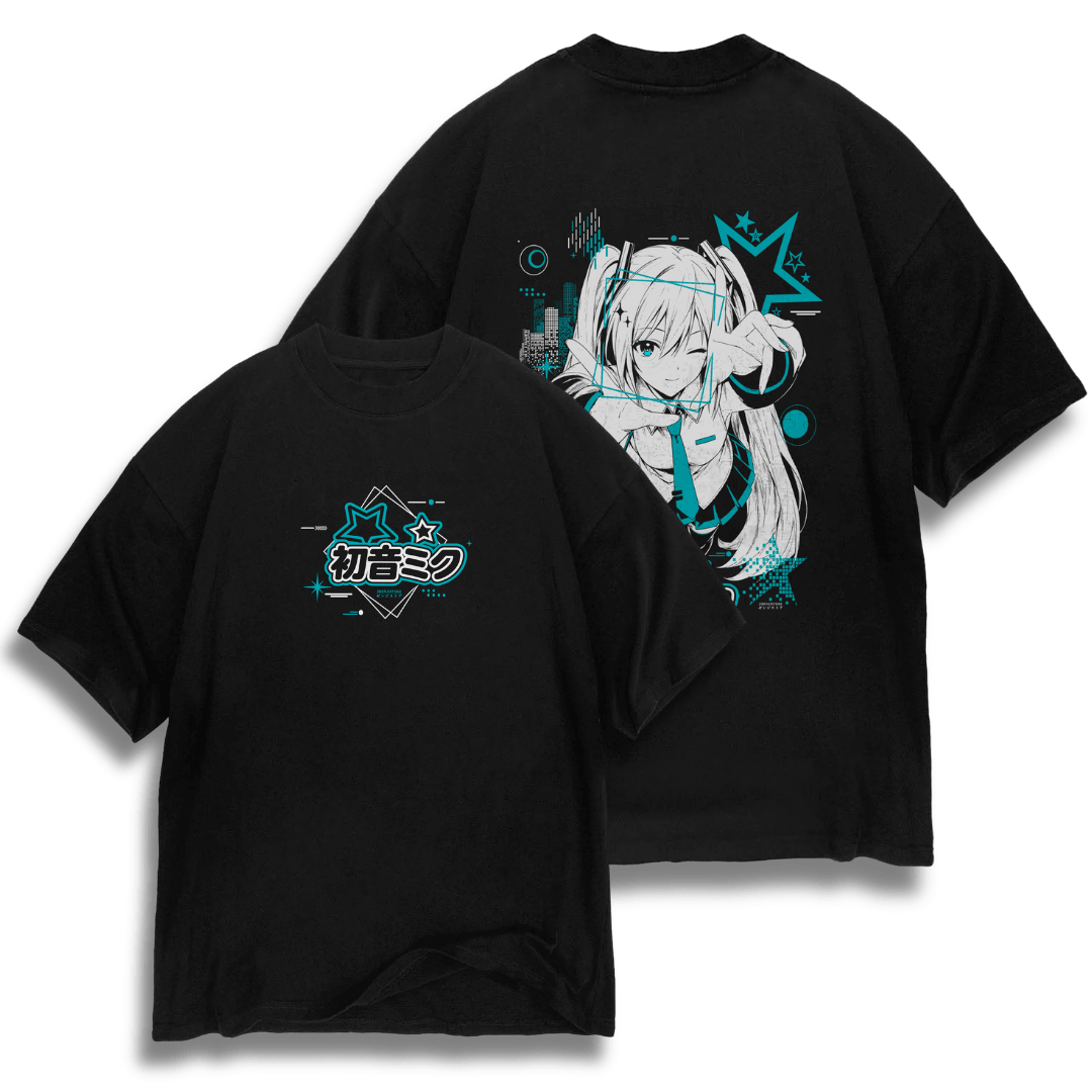 Oversize frente e verso Hatsune Diva 01